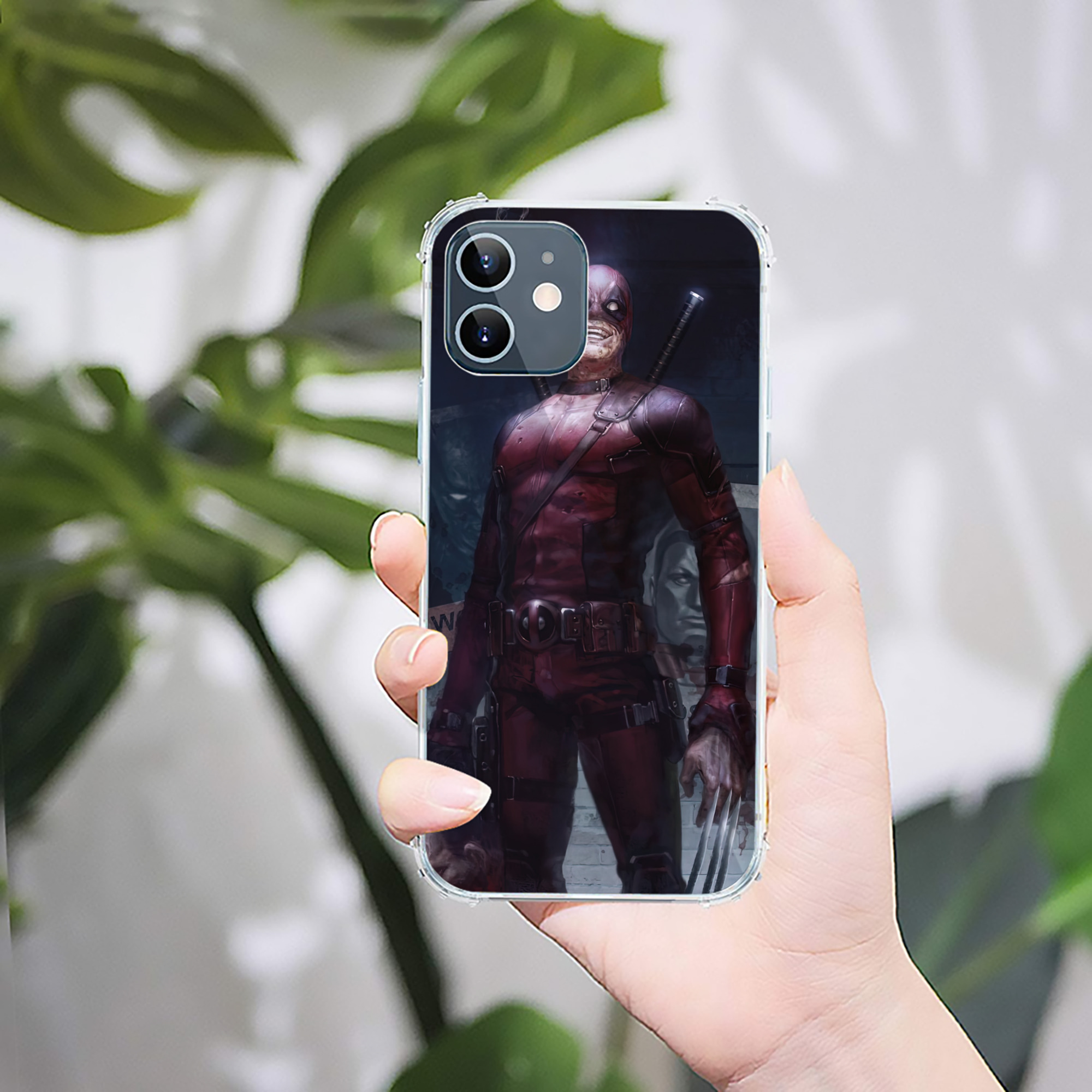（画像用） Deadpool デッドプール 【iPhone 12シリーズ対応】透明スマホケース（クリアソフトケース）